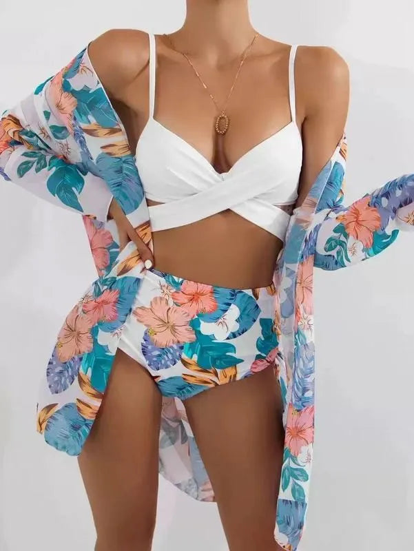 Women's Custom  3 Pieces Swim Suit