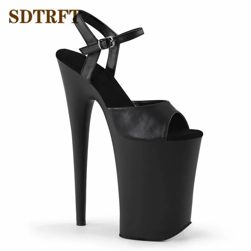 Ankle Strap 9 Inch 23cm Thin High Heels Pumps 13cm Platform - Empire P.E