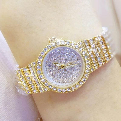 BS Women Watch Famous Luxury Brands Diamond Ladies Wrist Watches Female Small Wristwatch Rose Gold Watch Women Montre Femme 2025 - Empire P.E