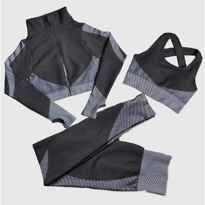 Women Seamless Yoga Sets 2Pcs/3Pcs
