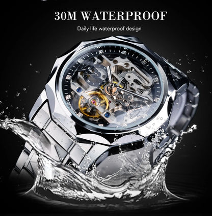 Men's Luxury  Skeleton Mechanical Watch