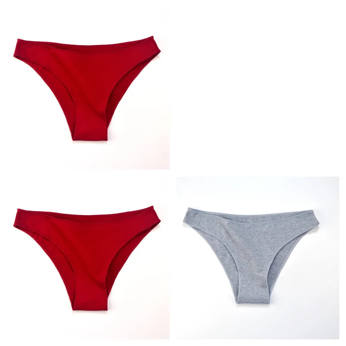 3Pcs/Set Cotton Briefs Low Rise Panties For Women - Empire P.E