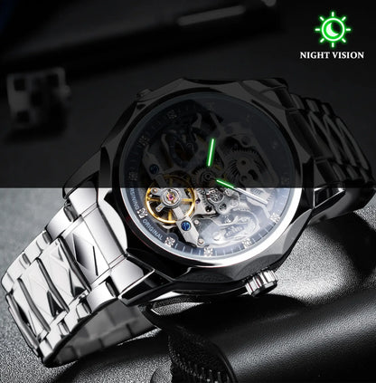 Men's Luxury  Skeleton Mechanical Watch