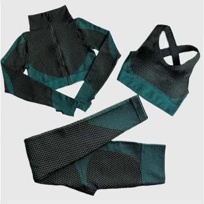 Women Seamless Yoga Sets 2Pcs/3Pcs