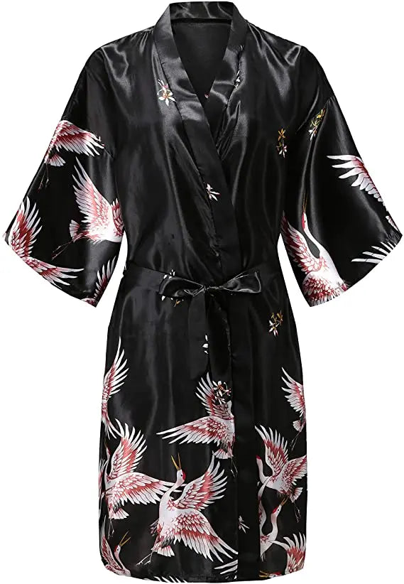 Silk Satin Bathrobe - Empire P.E
