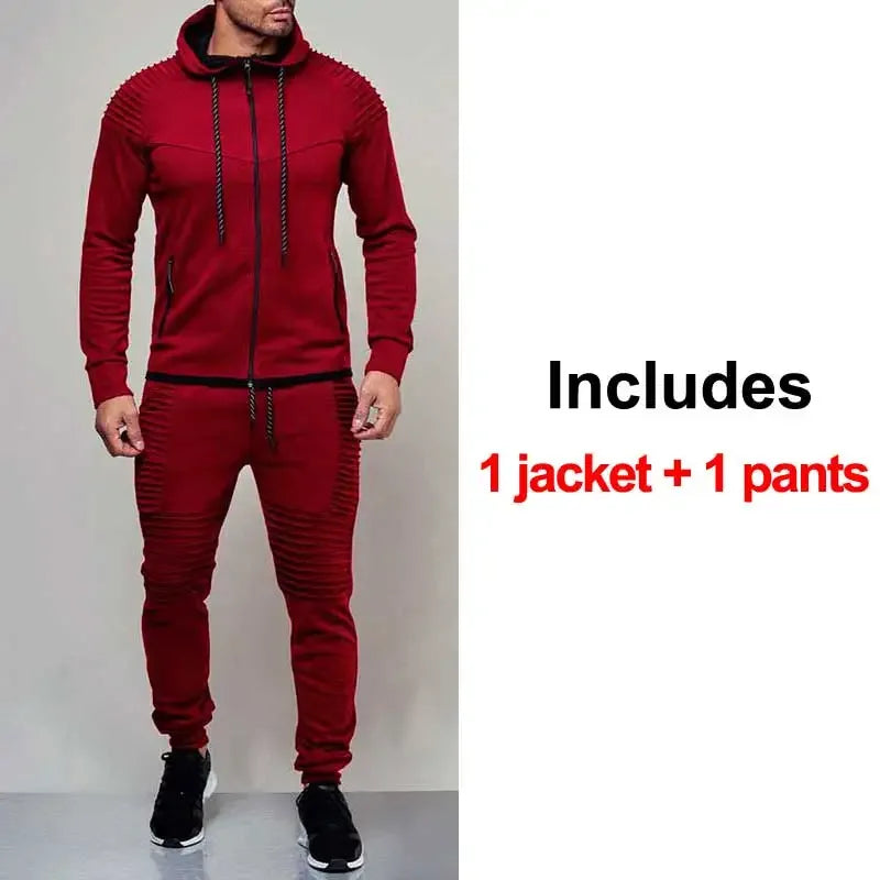 Men Sportswear Hoodies Pants Set - Empire P.E