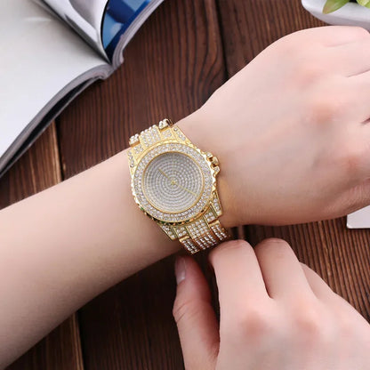 Women Watches Crystal Full Steel Ladies Wristwatch
