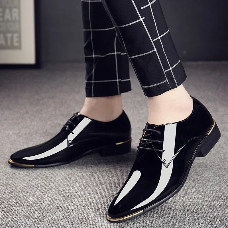 Patent Leather Men Dress Shoes - Empire P.E