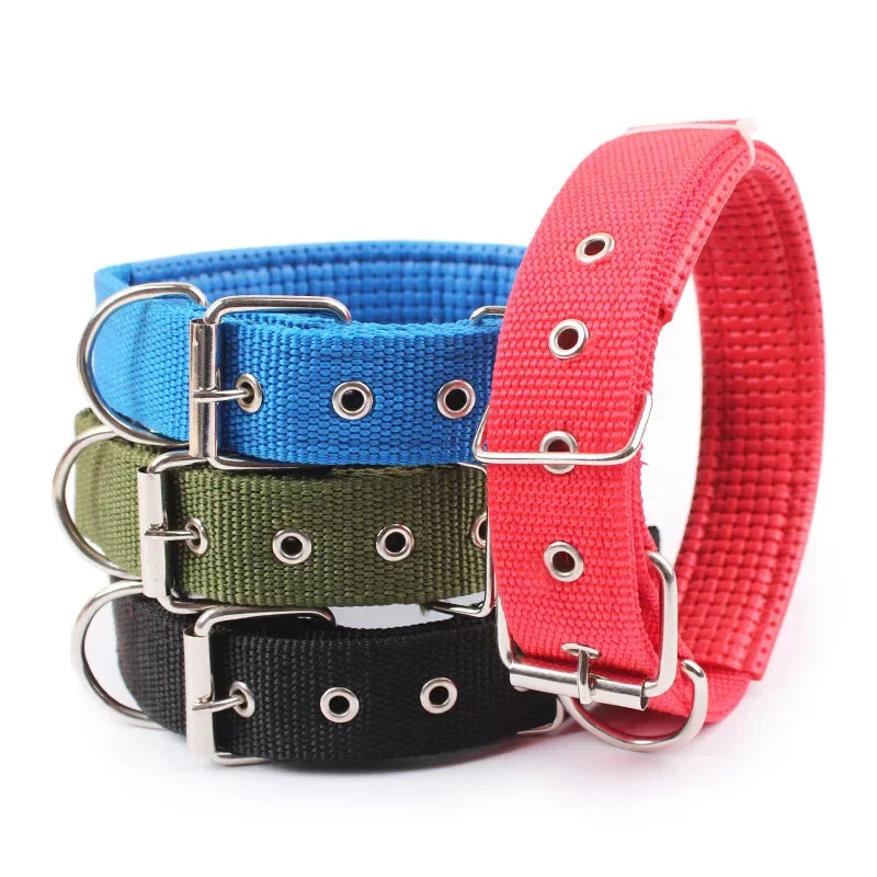 Solid Dog Collars Nylon Dog Collar For Small Medium Large Dogs Teddy Keji Pitbull Bulldog Beagle - Empire P.E