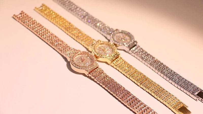 BS Women Watch Famous Luxury Brands Diamond Ladies Wrist Watches Female Small Wristwatch Rose Gold Watch Women Montre Femme 2025 - Empire P.E
