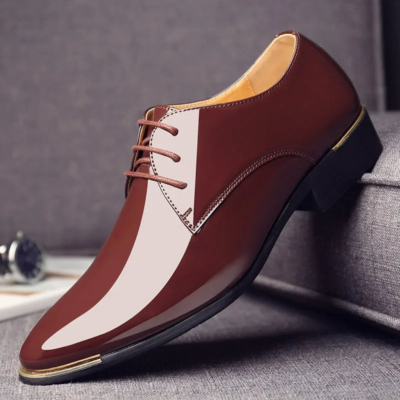 Patent Leather Men Dress Shoes - Empire P.E