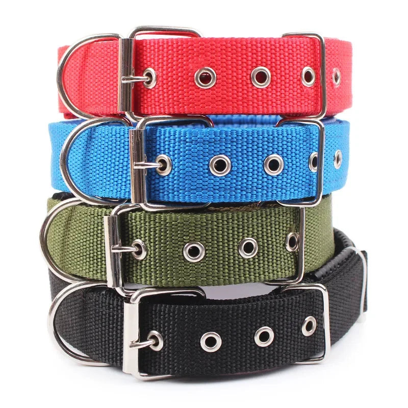 Solid Dog Collars Nylon Dog Collar For Small Medium Large Dogs Teddy Keji Pitbull Bulldog Beagle - Empire P.E