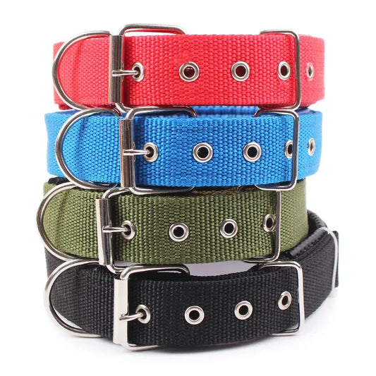 Solid Dog Collars Nylon Dog Collar For Small Medium Large Dogs Teddy Keji Pitbull Bulldog Beagle - Empire P.E