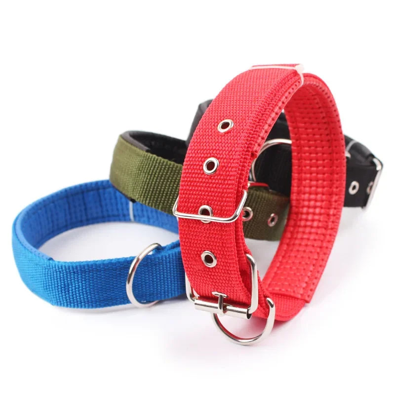 Solid Dog Collars Nylon Dog Collar For Small Medium Large Dogs Teddy Keji Pitbull Bulldog Beagle - Empire P.E