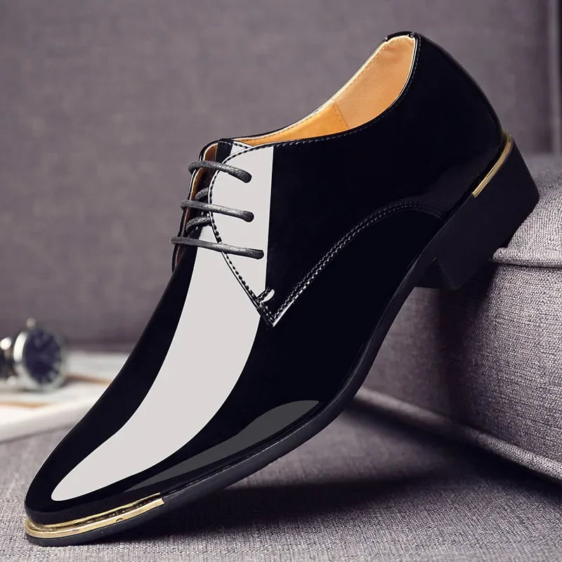 Patent Leather Men Dress Shoes - Empire P.E
