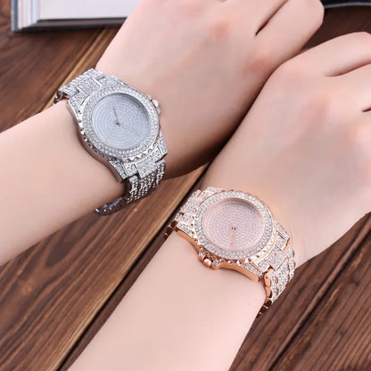 Women Watches Crystal Full Steel Ladies Wristwatch