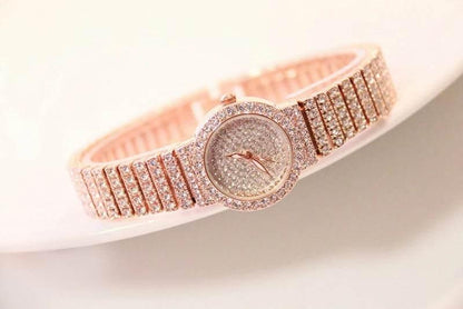 BS Women Watch Famous Luxury Brands Diamond Ladies Wrist Watches Female Small Wristwatch Rose Gold Watch Women Montre Femme 2025 - Empire P.E