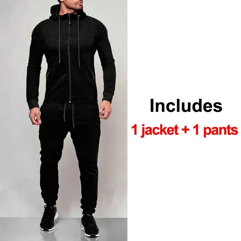 Men Sportswear Hoodies Pants Set - Empire P.E