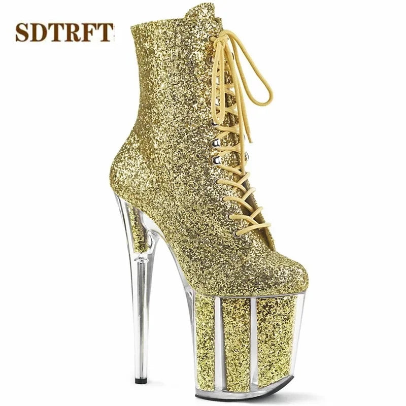 Pole Dancing Ankle boots 20cm Thin Heels - Empire P.E