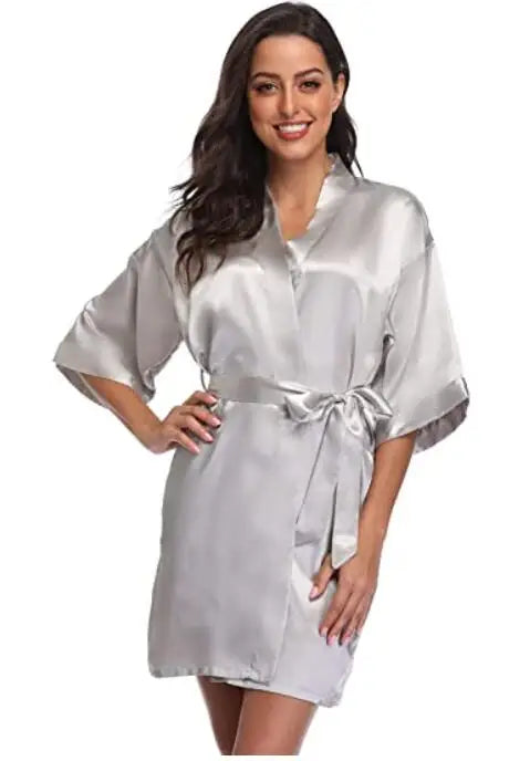Women Silk Bridesmaid Robes - Empire P.E