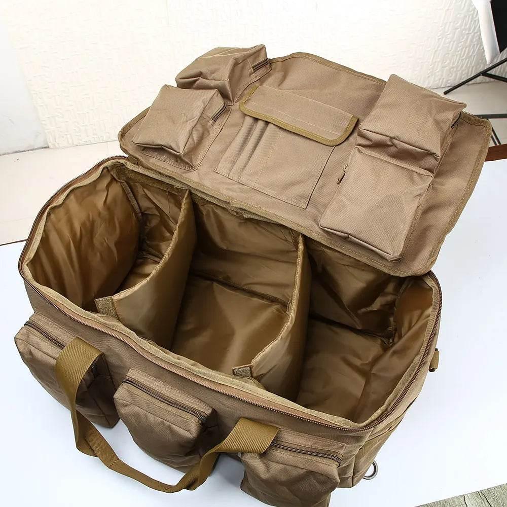55L Luggage Duffel Bag Camping Backpack Tactical Large Bags Men's Hiking Travel Mountaineering Trip Utility Gym Weekend Duffle - Empire P.E