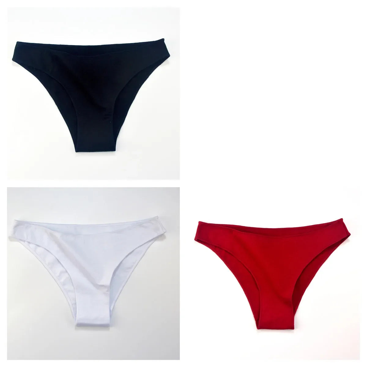 3Pcs/Set Cotton Briefs Low Rise Panties For Women - Empire P.E