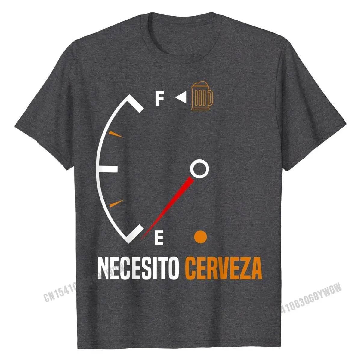 Mexican beer necesito cerveza T-Shirt Cotton Mens Tops - Empire P.E