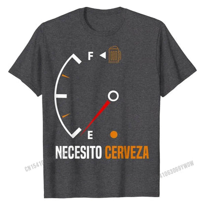 Mexican beer necesito cerveza T-Shirt Cotton Mens Tops - Empire P.E