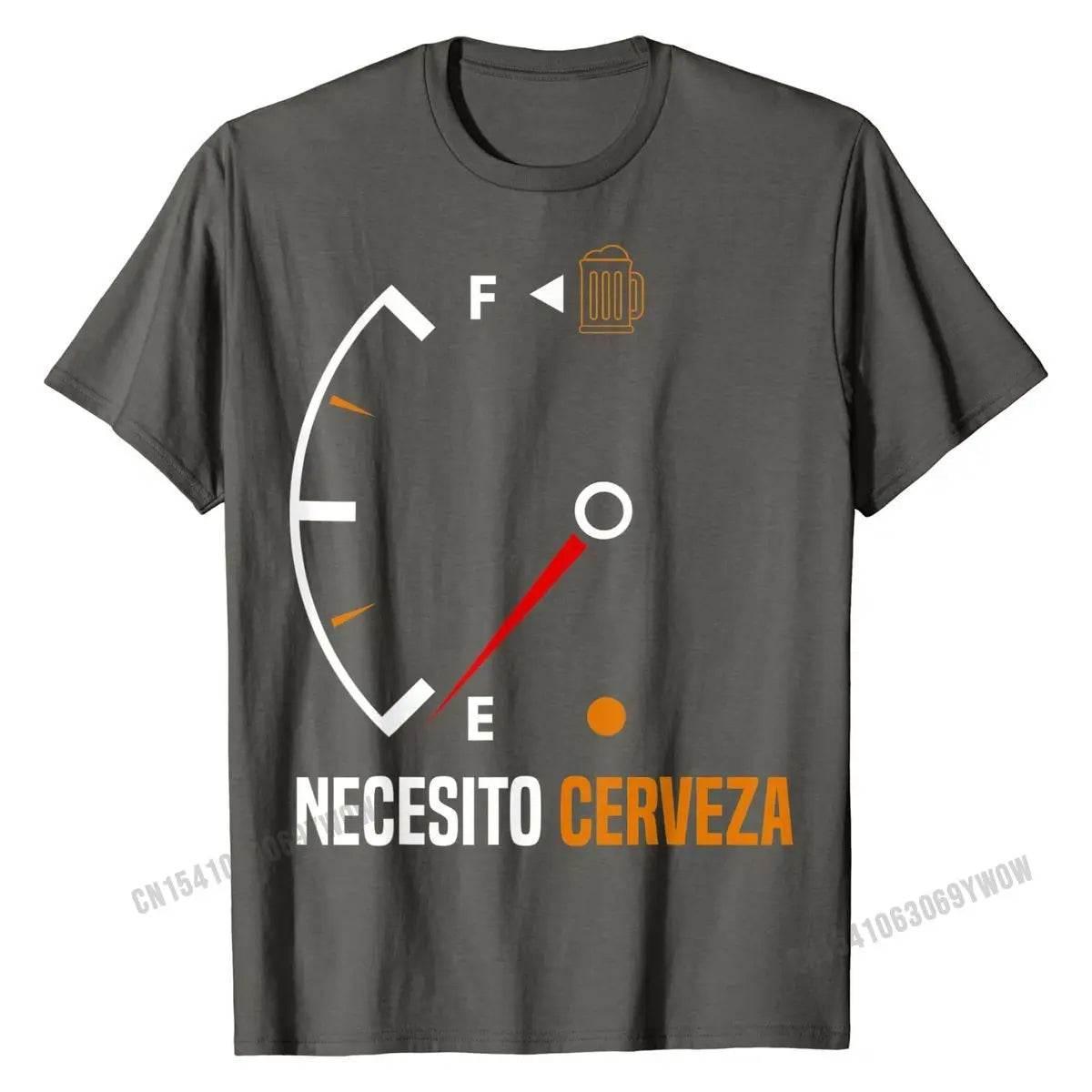 Mexican beer necesito cerveza T-Shirt Cotton Mens Tops - Empire P.E
