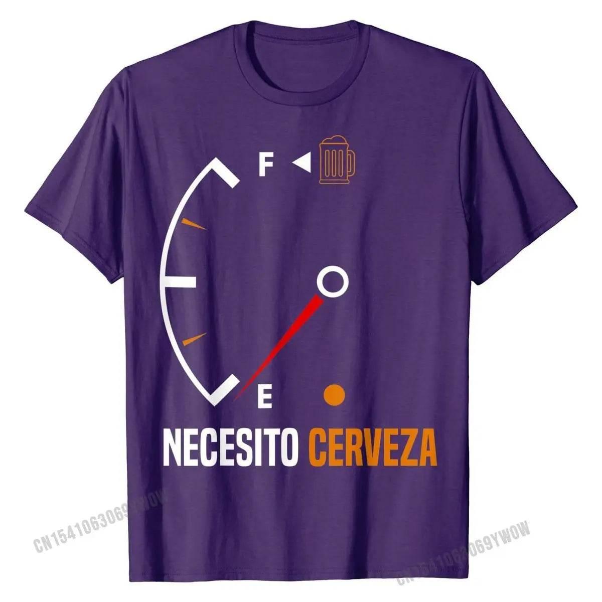 Mexican beer necesito cerveza T-Shirt Cotton Mens Tops - Empire P.E