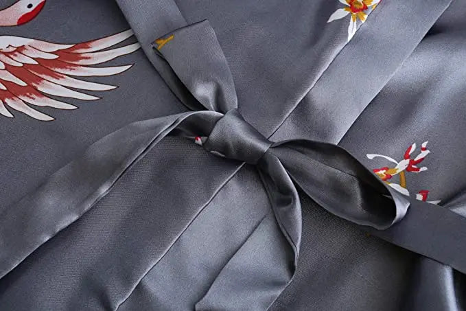 Silk Satin Bathrobe - Empire P.E