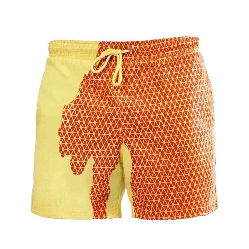 Men's Color Change Swimming Short Trunks