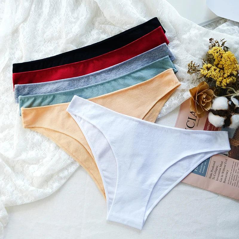 3Pcs/Set Cotton Briefs Low Rise Panties For Women - Empire P.E
