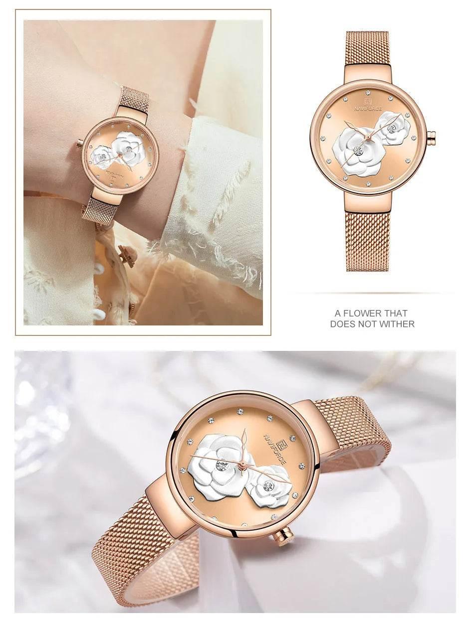 Women Watch Top Luxury Brand Steel Mesh Waterproof - Empire P.E