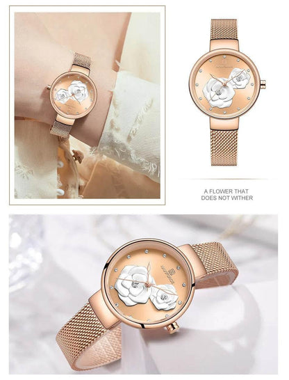 Women Watch Top Luxury Brand Steel Mesh Waterproof - Empire P.E