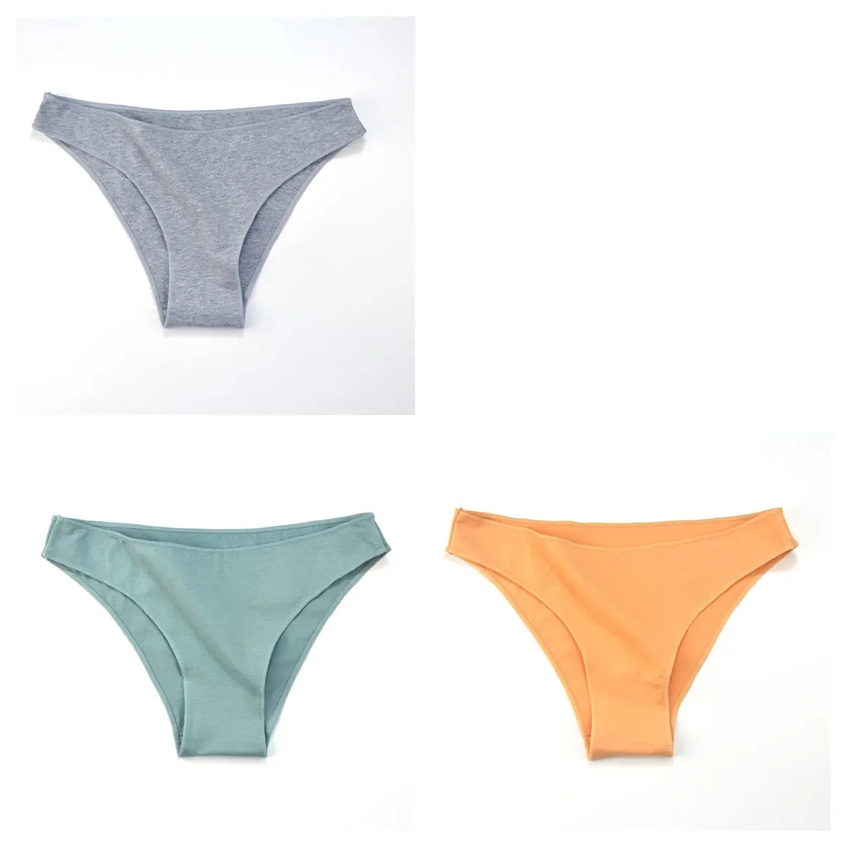 3Pcs/Set Cotton Briefs Low Rise Panties For Women - Empire P.E