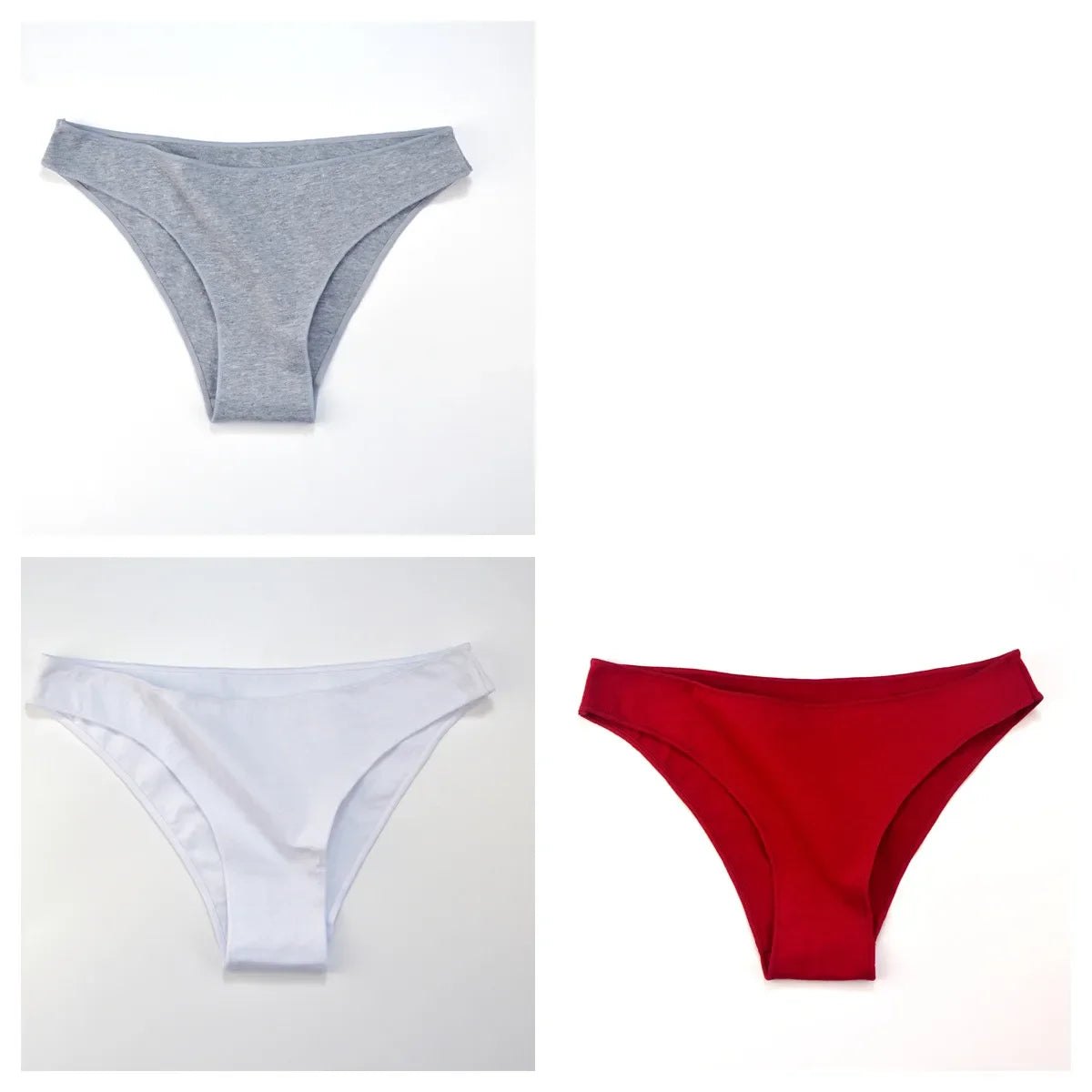 3Pcs/Set Cotton Briefs Low Rise Panties For Women - Empire P.E