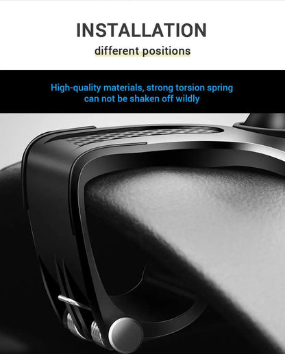 Dashboard Car Phone Holder ABS Mobile Phone Sun Visor Holder Auto Rear View Mirror Phone Support 360 Degree Rotation Accessories - Empire P.E