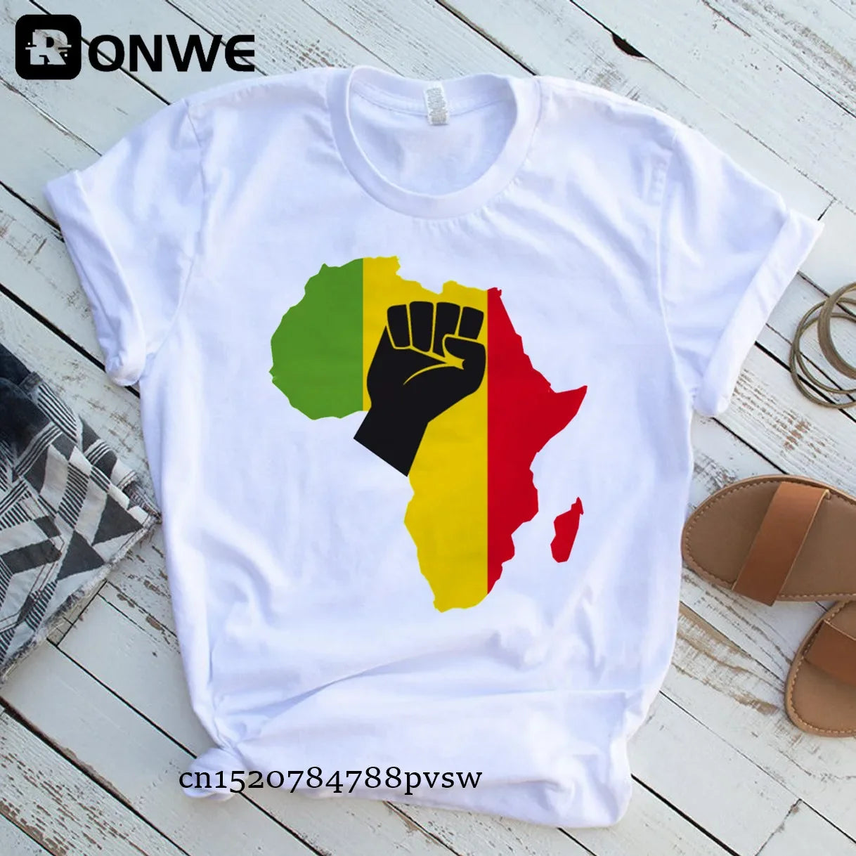 Africa Map Graphic Women T-shirts - Empire P.E