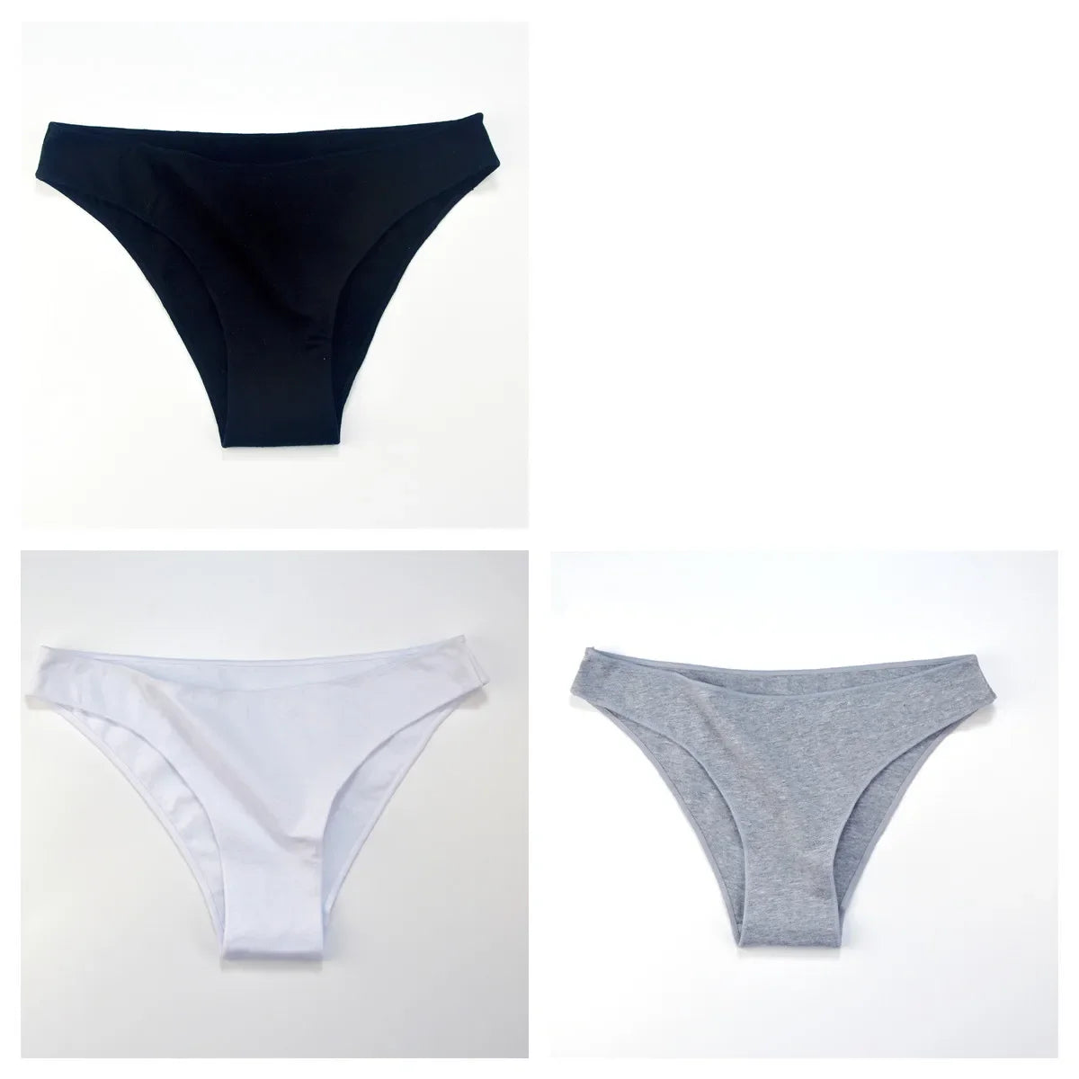 3Pcs/Set Cotton Briefs Low Rise Panties For Women - Empire P.E