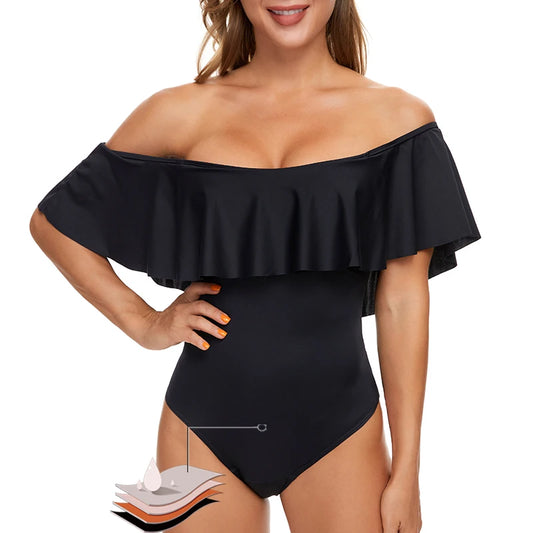 Ruffle-Strap  Women's Period One-piece Swimsuits