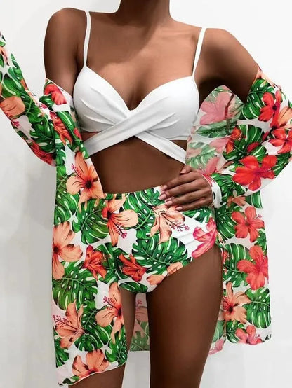 Women's Custom  3 Pieces Swim Suit