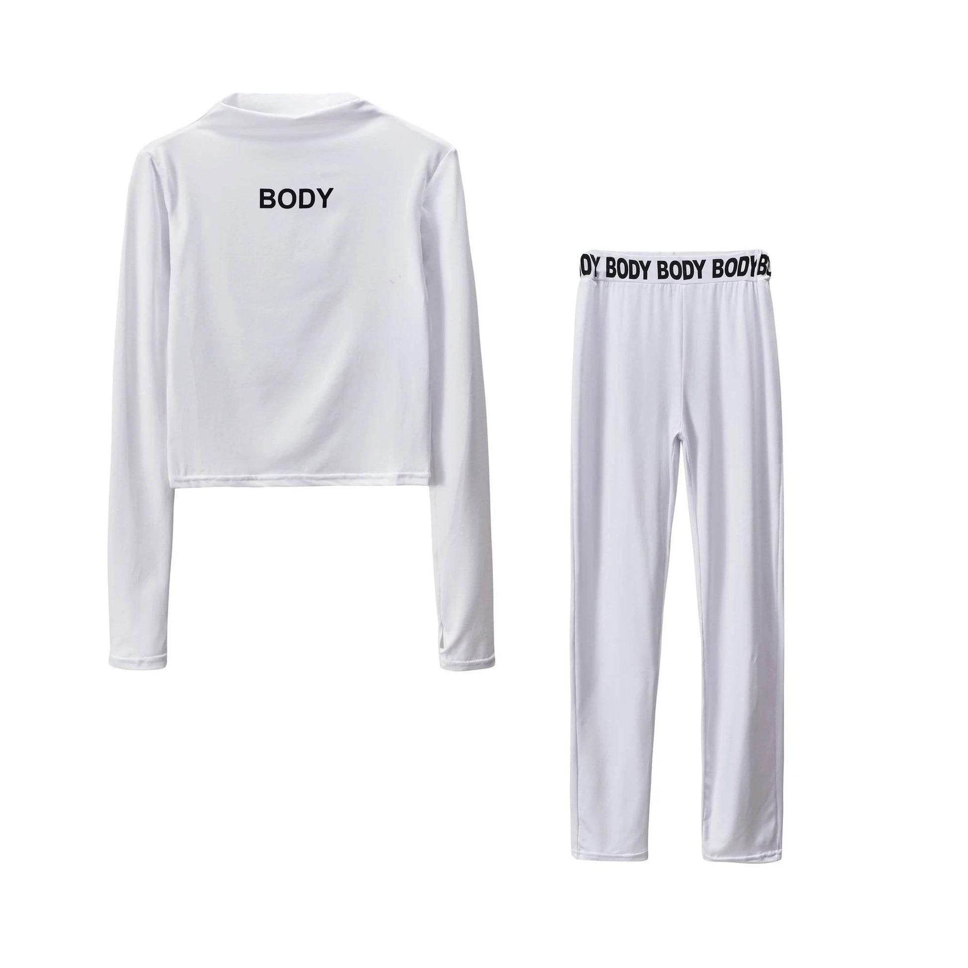 Solid Color Tight Long-sleeved Suit - Empire P.E