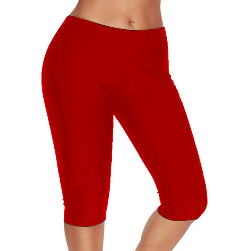 High Waist Push Up Fitness Leggings Crop Wide Waistband Cycling Short Leggings Workout Jogging For Women Training Leggings - Empire P.E