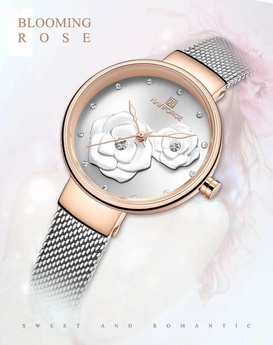 Women Watch Top Luxury Brand Steel Mesh Waterproof - Empire P.E