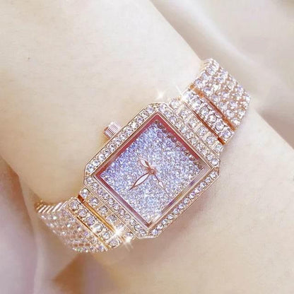 BS Women Watch Famous Luxury Brands Diamond Ladies Wrist Watches Female Small Wristwatch Rose Gold Watch Women Montre Femme 2025 - Empire P.E