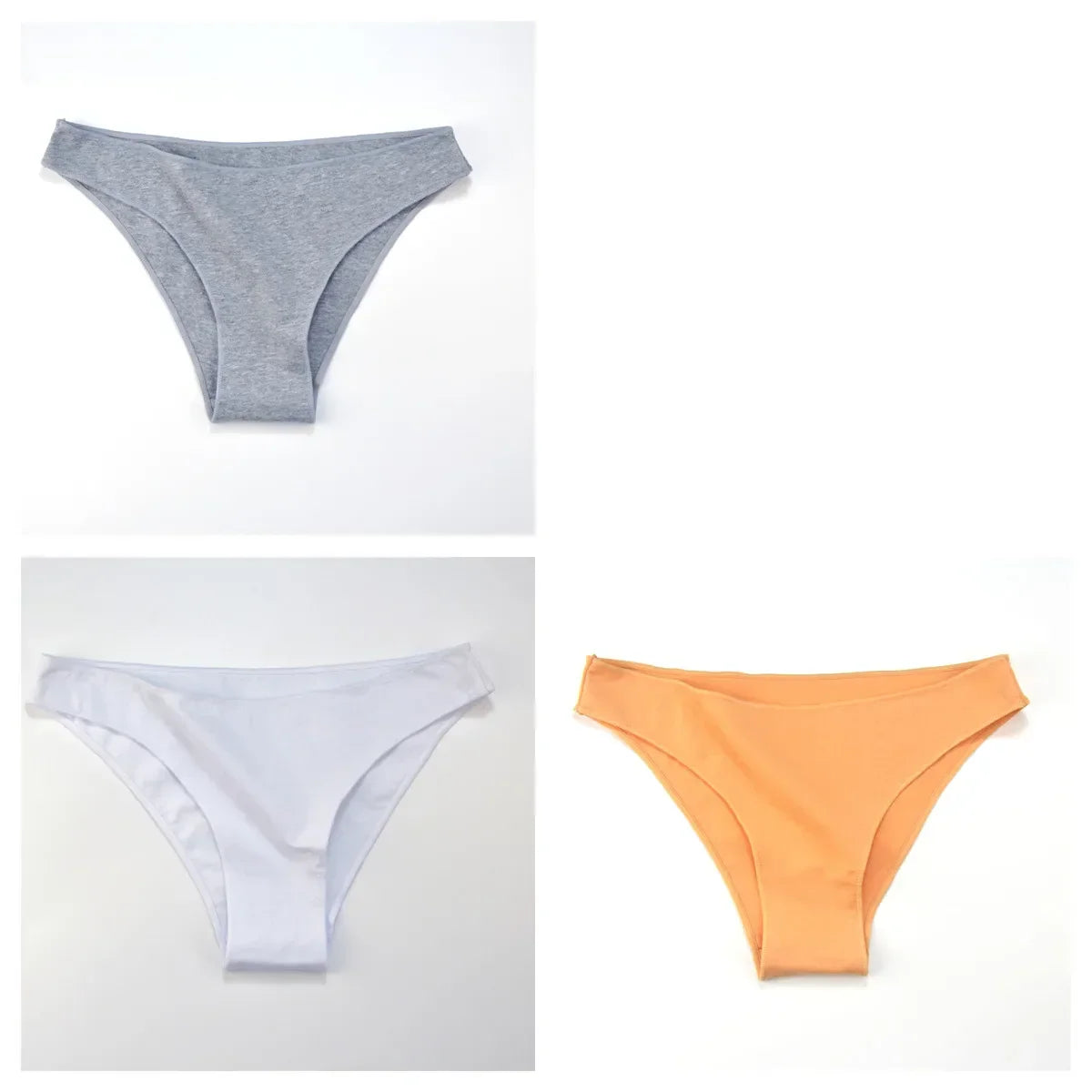 3Pcs/Set Cotton Briefs Low Rise Panties For Women - Empire P.E