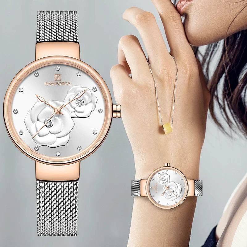 Women Watch Top Luxury Brand Steel Mesh Waterproof - Empire P.E
