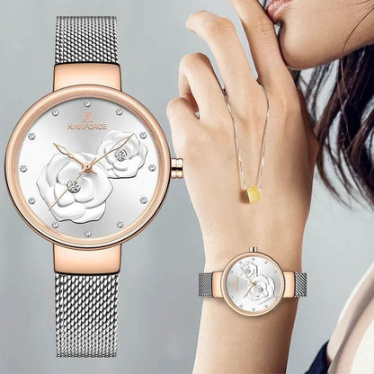 Women Watch Top Luxury Brand Steel Mesh Waterproof - Empire P.E