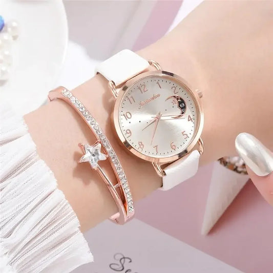 Women's Fashion  Quartz Leather  Wristwatches